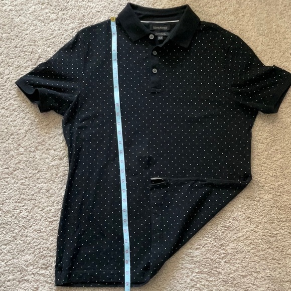 Banana Republic Polo M - black with small white polka dots - Picture 4 of 5